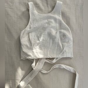 Linen crop top
